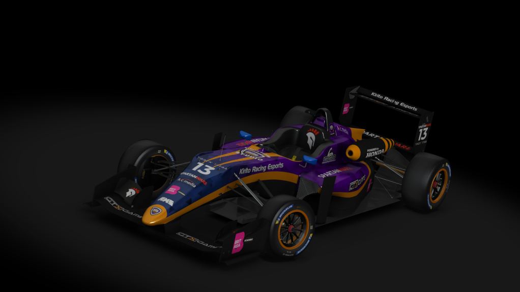 Dallara Honda F317, skin #13 Kirito Racing Esports