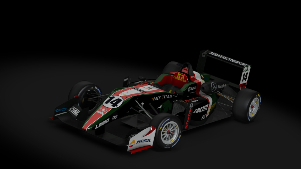 Dallara Mercedes F317, skin #14 Kacper Oleszak makao