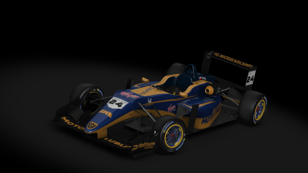 Dallara Mercedes F317, skin #24 Filip Dudziec